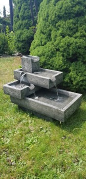 Fontanna ogrodowa STONE 48 cm z efektem kamienia