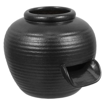 Ceramiczna fontanna ogrodowo-tarasowa z efektem wodospadu i pompą